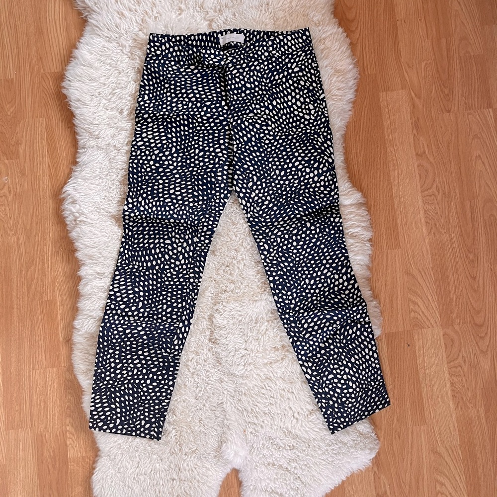 Gap navy blue stretch cropped dress pants